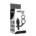 Plug anal vibrador con anilla doble - Addicted Toys - Anillo vibrador para el pene (con y sin vibración) (4)