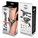 Arnés Vibrador Emmet 16,5 cm - HarnessAttraction - Arneses con pene o dildo Strap-On (4)
