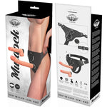 Arnés con penes intercambiables 19,8 cm y 15 cm - HarnessAttraction - Arneses con pene o dildo Strap-On (4)