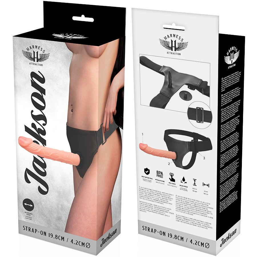 Arnés Jackson 19.8 cm - HarnessAttraction - Arneses con pene o dildo Strap-On (4)