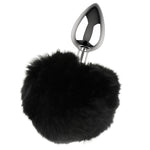 Plug anal metal con cola L 2.8 cm 3
