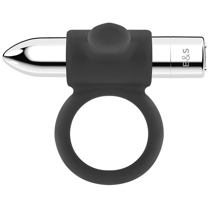 Silver Cameron - Black Silver - Anillo vibrador para el pene (con y sin vibración) (4)