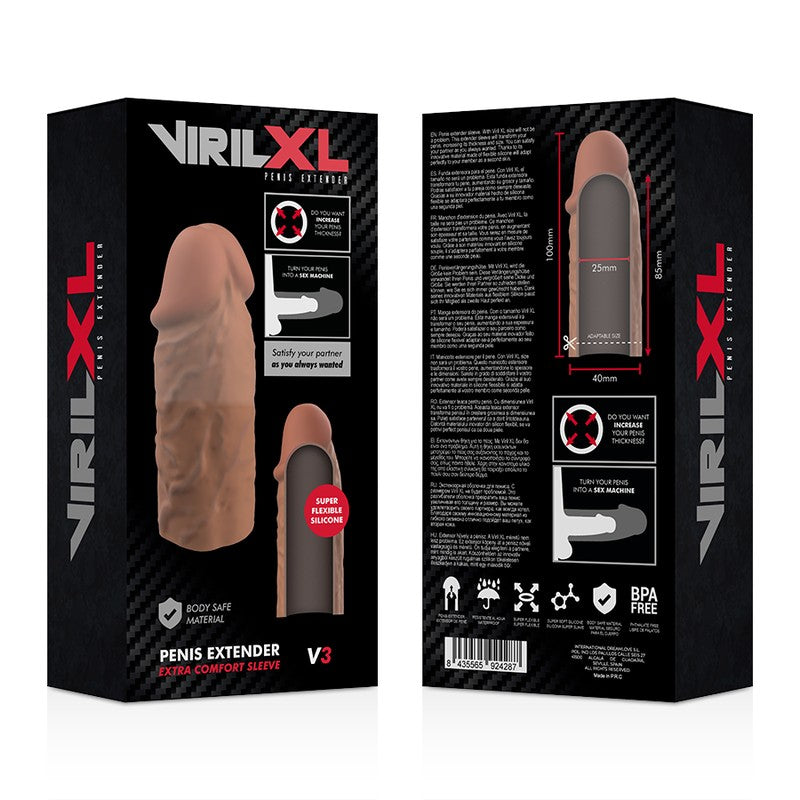 Funda extensora V3 caramelo - VirilXL - Fundas para el pene (5)