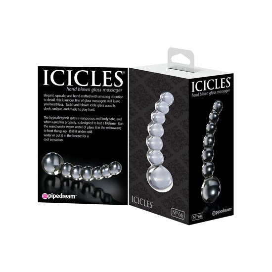 Icicles 66 Transparente 9 cm - Pipedream - Dildos o Consoladores (4)