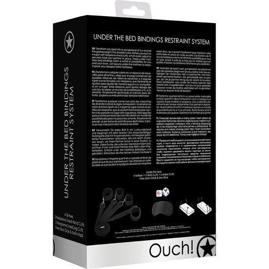 Kit de restricciones para cama sin cabezal - Shots - Kits para BDSM (4)