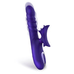 No. Fourteen Vibrador Función Telescópica Ondulante y Lengua Alta Frecuencia Silicona Líquida USB 3
