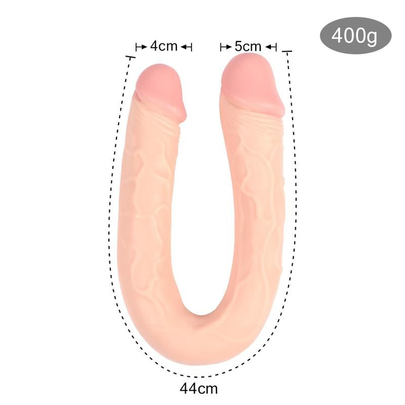 Dildo doble forma de U Blake 46 cm - Shequ - Dildos o Consoladores (4)