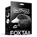 Plug Anal con Cola Negro y Blanco Talla M - Intoyou - Joyas Anales (4)