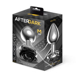 Plug de Metal con Rosa Negra en la Base Talla M - AfterDark - Plugs anales (4)