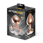 Plug de Metal Rosa Blanca Talla M - AfterDark - Plugs anales (4)
