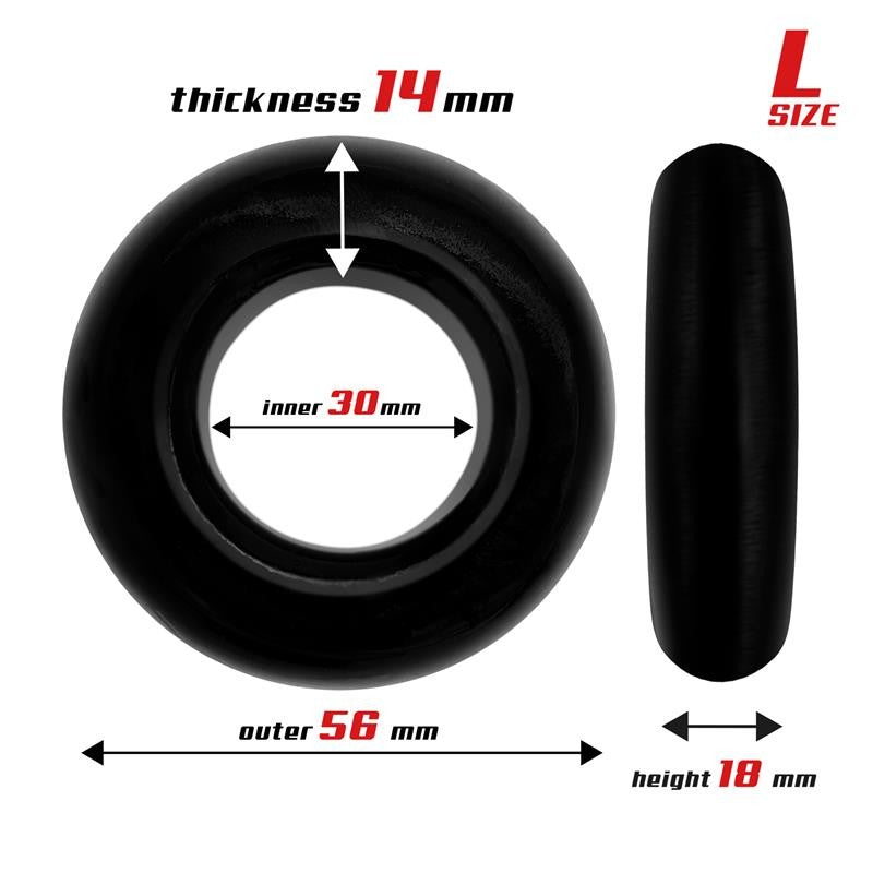 Set 3 Anillos para el Pene Flexibles Negros 3