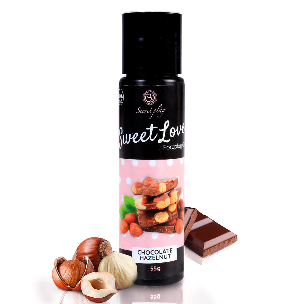 Gel lubricante comestible chocolate con avellanas - Secret Play - Lubricantes sexuales