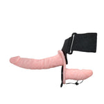 Strap-on con dildo doble vibrador - Baile - Arneses con pene o dildo Strap-On (2)