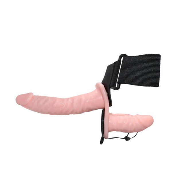 Strap-on con dildo doble vibrador