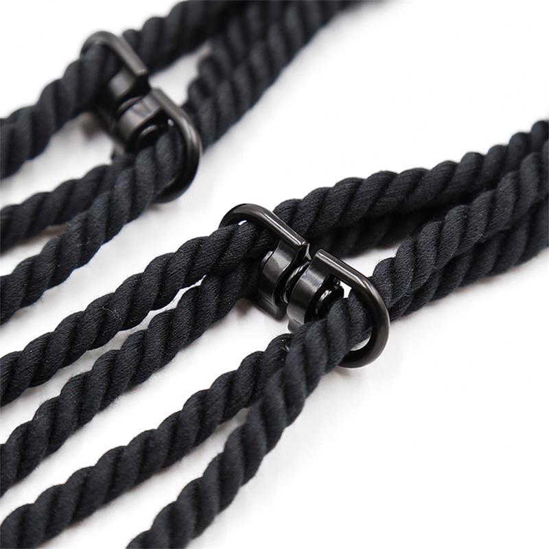 Esposas negro algodon 100% - Darkness - Esposas para BDSM (4)