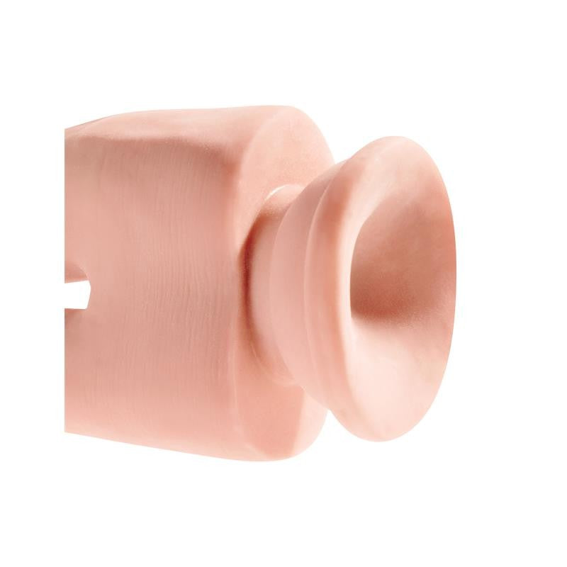 Dildo Doble Triple Densidad 24 cm Natural 4