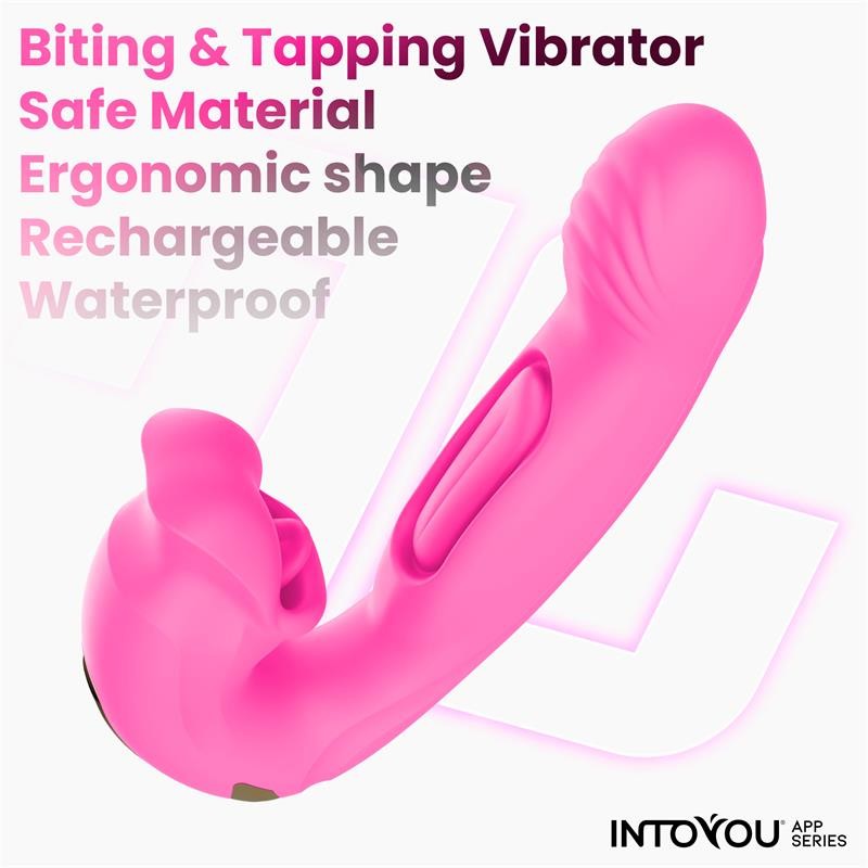 Bimby Vibrador con Mordisqueo y Lengua App - Intoyou App Series - Vibradores (5)