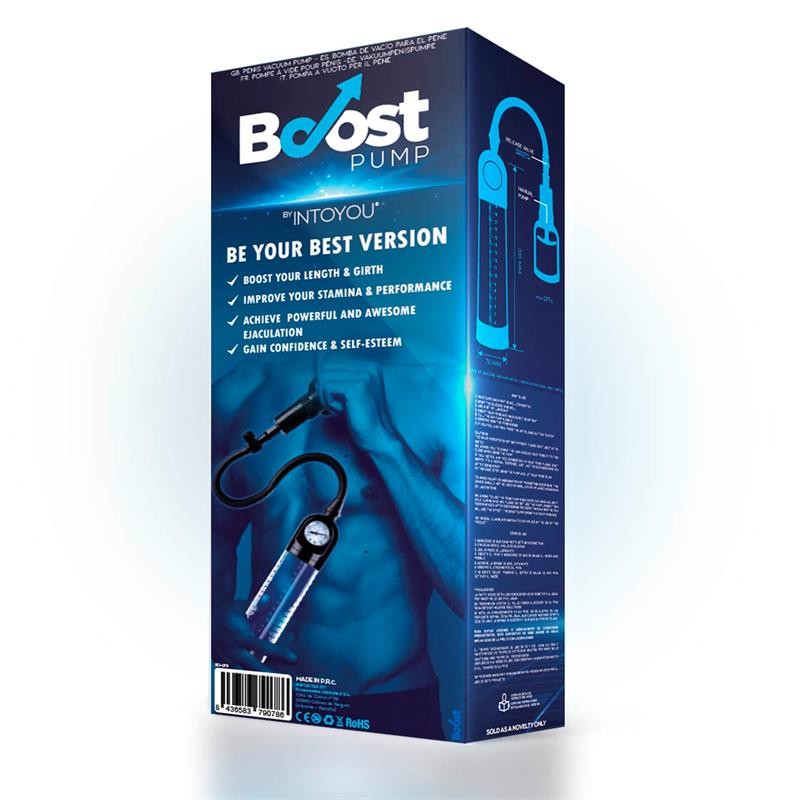 Bomba Manual con Medidor para el Pene PSX03 Transparente - Boost Pumps - Bombas de succión (5)