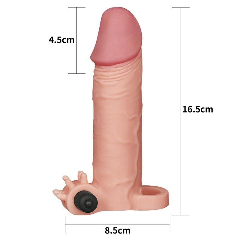 Funda para el Pene con Vibración +3.5 cm - Lovetoy - Fundas para el pene (5)