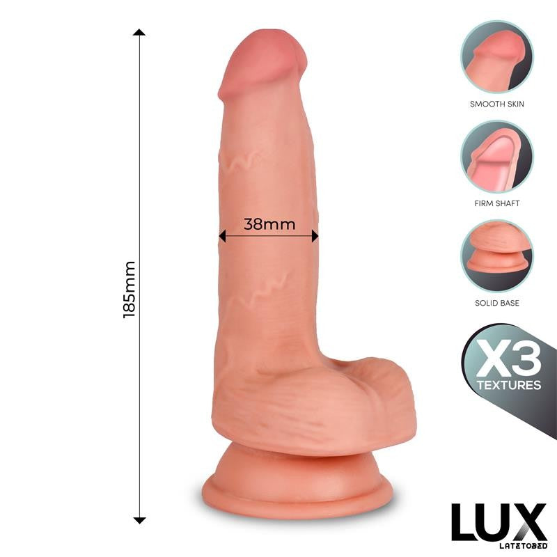 Hans Dildo Triple Densidad con Testículos 18,5 cm - LUX - Dildos o Consoladores (5)