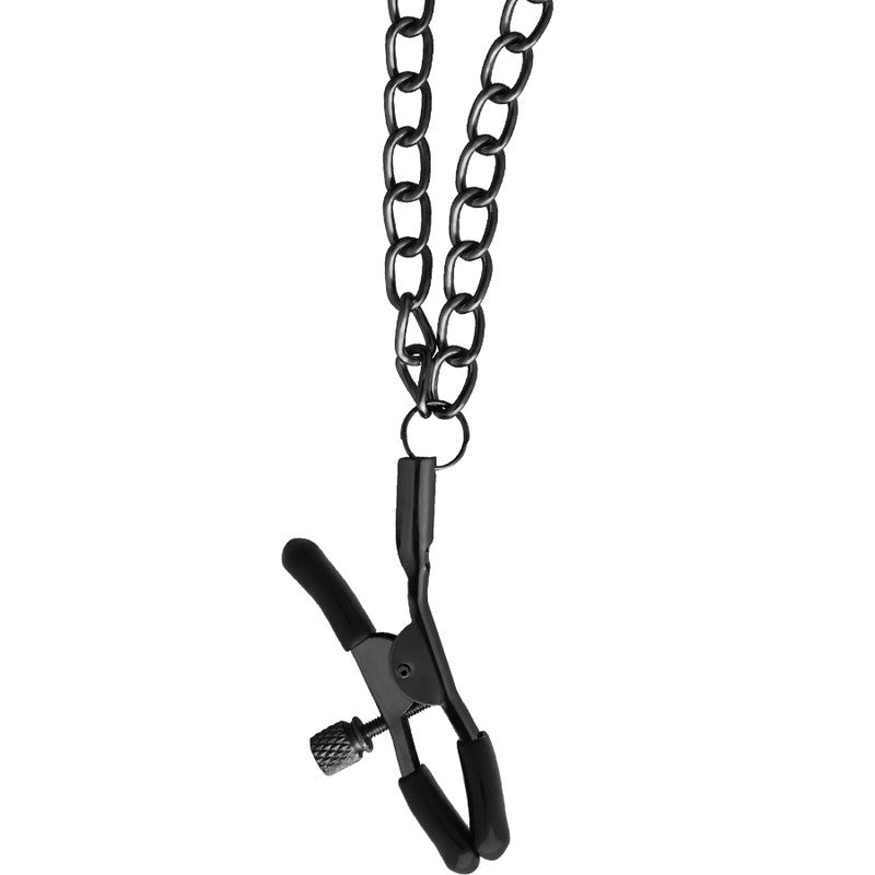 BegMe Collar rojo de cadenas y pinzas pezones - BegMe - Kits para BDSM (5)