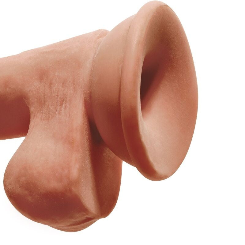 King Cock 3D Dildo Triple Densidad 6.5 Caramelo 4