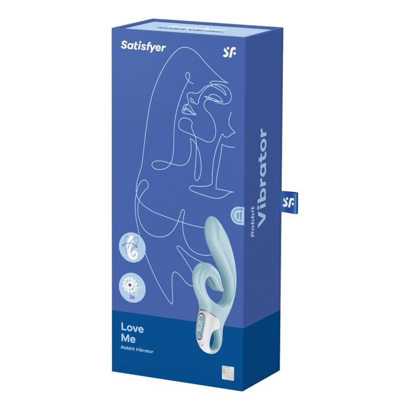 Vibrador Rabbit Love Me Azul - Satisfyer - Vibradores (5)