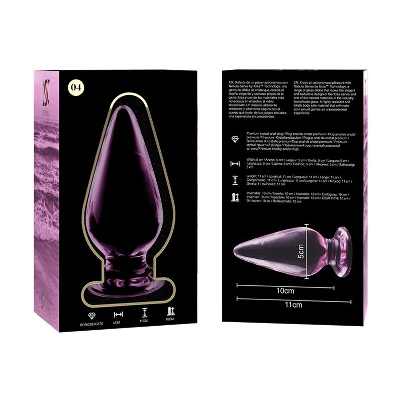 Nebula Plug de Cristal 11 cm Rosa - Ibiza - Plugs anales (4)