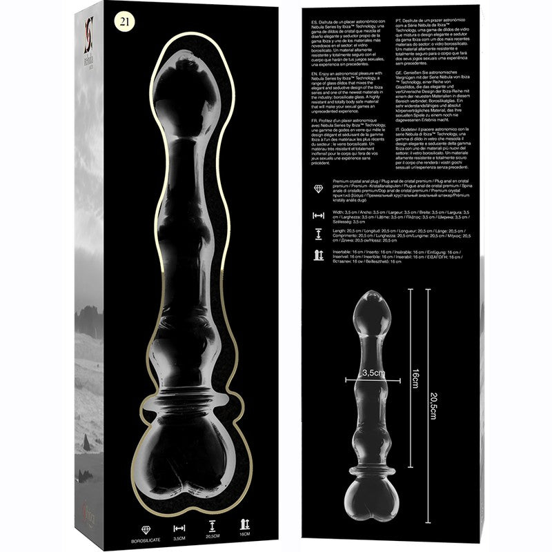 Nebula Dildo Cristal Modelo 21 Transparente - Ibiza - Dildos o Consoladores (4)