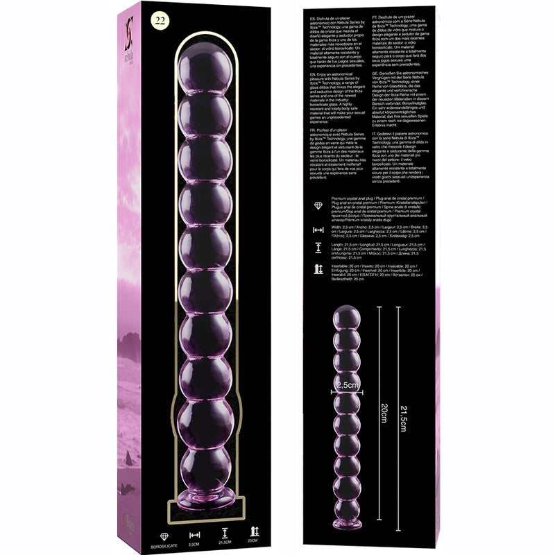 Nebula Dildo Cristal Modelo 22 Rosa - Ibiza - Dildos o Consoladores (4)