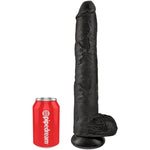 KC 14 Negro- con testículos - KingCock - Dildos o Consoladores