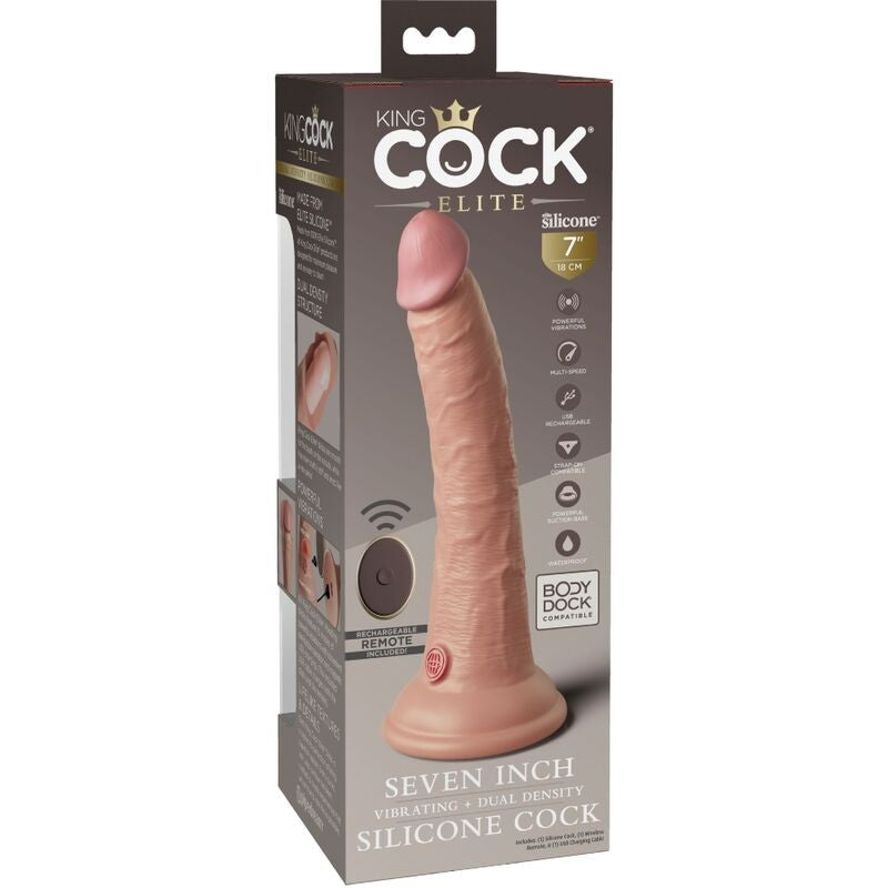 King Cock Elite 7 Vibrador 18 cm - KingCock - Vibradores (5)