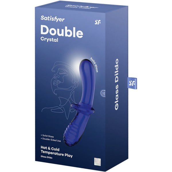 Dildo Cristal Double Azul