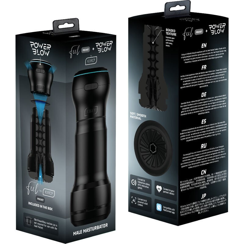 Feel Pocket Stroker + Power Blow - Kiiroo - Masturbadores masculinos (5)
