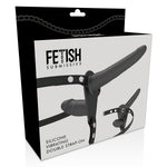 Arnés vibrador doble penetración negro - FetishSubmissive - Arneses con pene o dildo Strap-On (2)