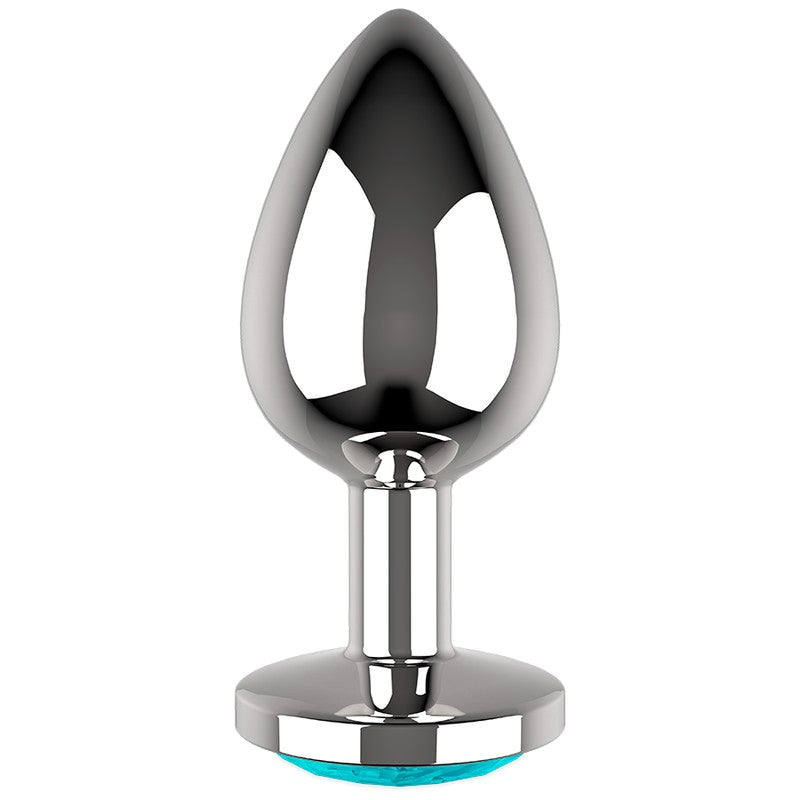 Plug anal M Cristal Azul 3.5 cm 4