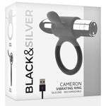Silver Cameron - Black Silver - Anillo vibrador para el pene (con y sin vibración) (2)