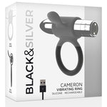 Silver Cameron - Black Silver - Anillo vibrador para el pene (con y sin vibración) (2)