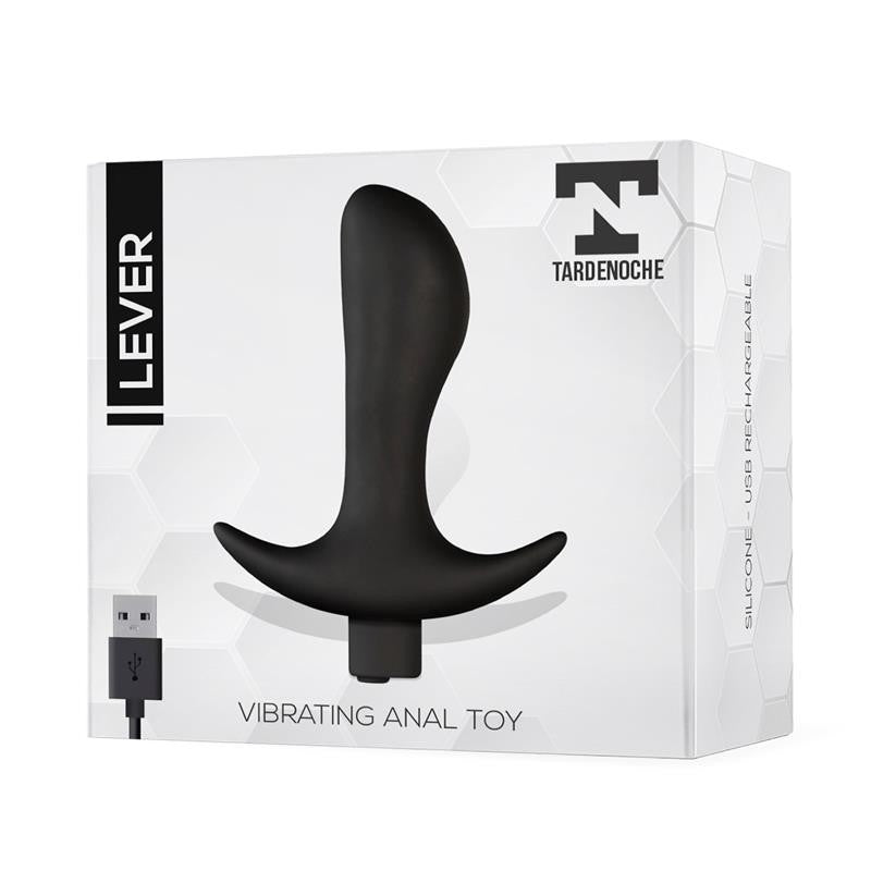 Lever Plug Anal con Vibración USB Silicona - Tardenoche - Plugs anales (6)