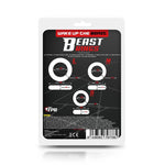 Set 3 Anillos para el Pene Flexibles Transparentes - Beast Rings - Anillo vibrador para el pene (con y sin vibración) (5)