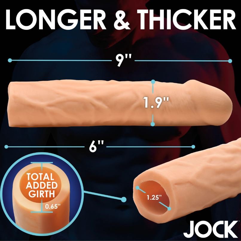 Funda ultra realistica +7.6 cm - XR Brands - Fundas para el pene (2)