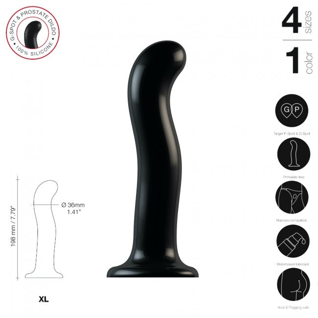Dildo Estimulador Punto G o P Talla XL - Strap On Me - Dildos Anales (5)