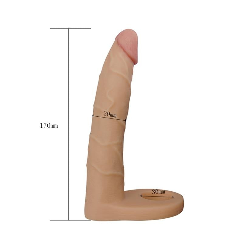 Dildo Para Doble Penetración 17 x 3 cm - CM - Arneses con pene o dildo Strap-On (6)