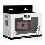 BegMe Collar rojo de cadenas y pinzas pezones - BegMe - Kits para BDSM (6)