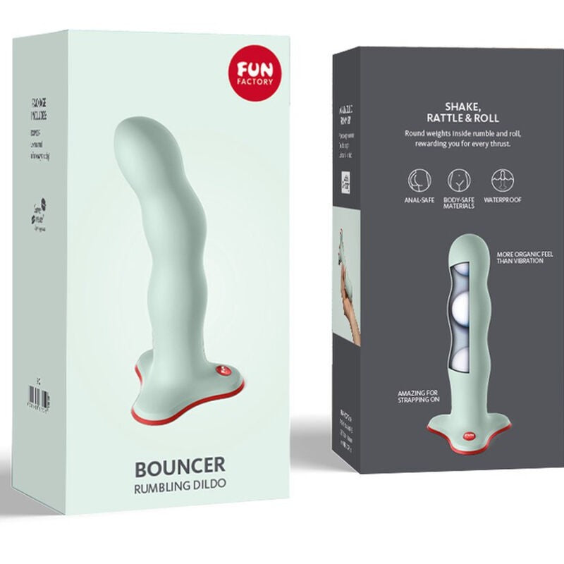 Dildo Bouncer Verde - Fun Factory - Dildos o Consoladores (5)
