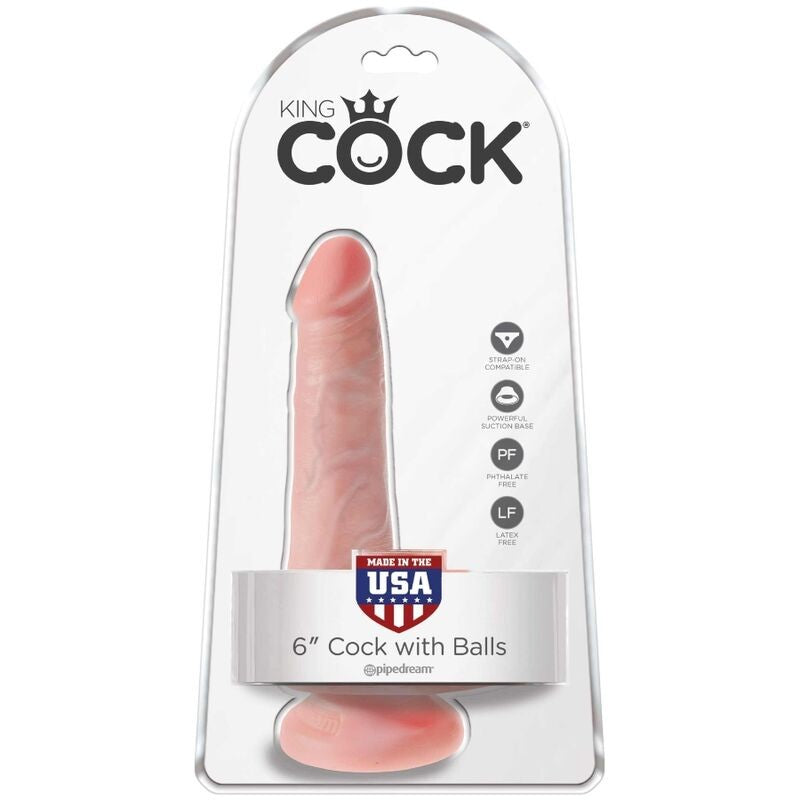Dildo Realista KC 6 Con Testículos 15 cm - KingCock - Dildos o Consoladores (6)