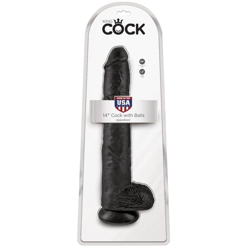 KC 14 Negro- con testículos - KingCock - Dildos o Consoladores (6)