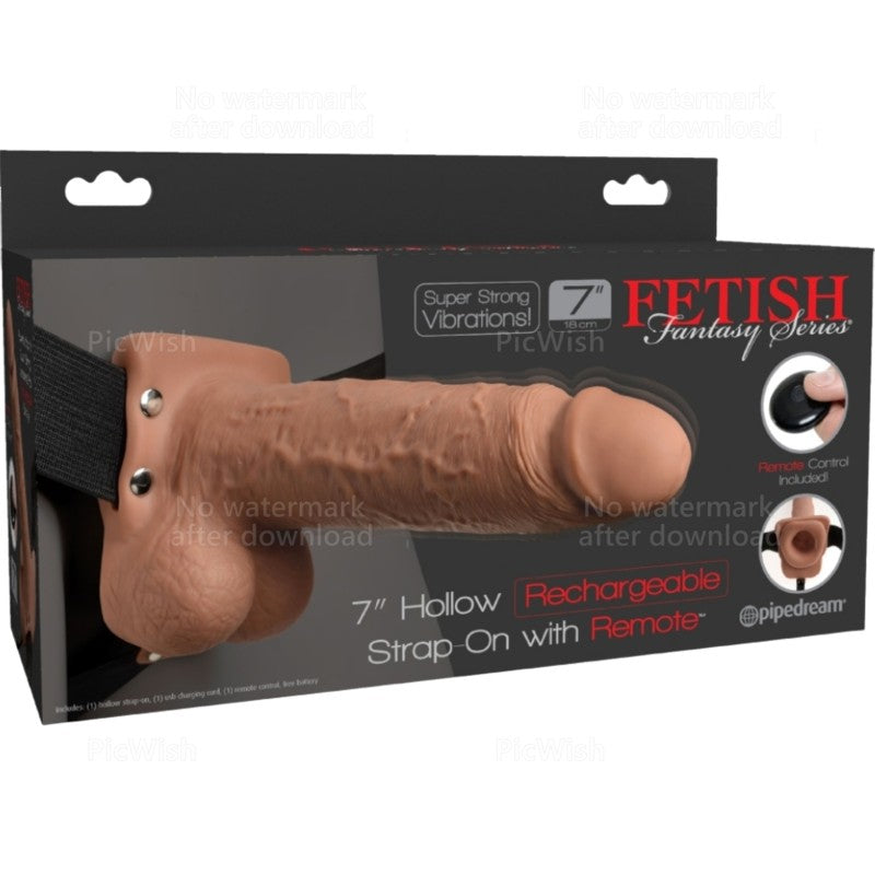 Arnés Ajustable Hueco y Vibrador 17.8 cm - Pipedream - Arneses con pene o dildo Strap-On (6)