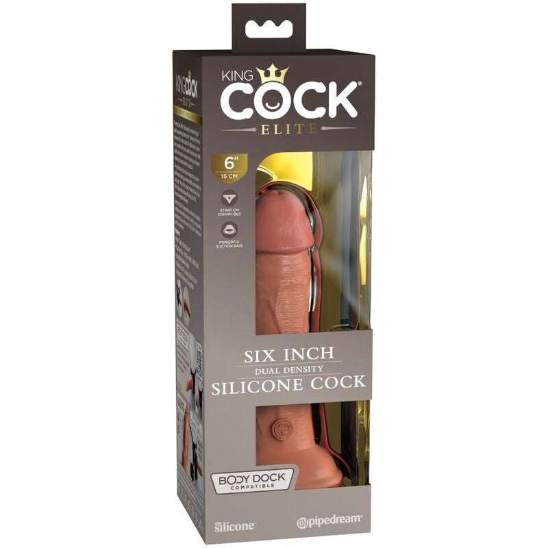 King Cock Elite 6 Caramelo Dildo 15 cm - KingCock - Dildos o Consoladores (6)