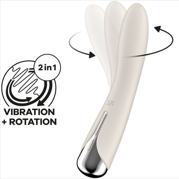 Vibrador Rotador Spinning Vibe 1 Beige - Satisfyer - Vibradores